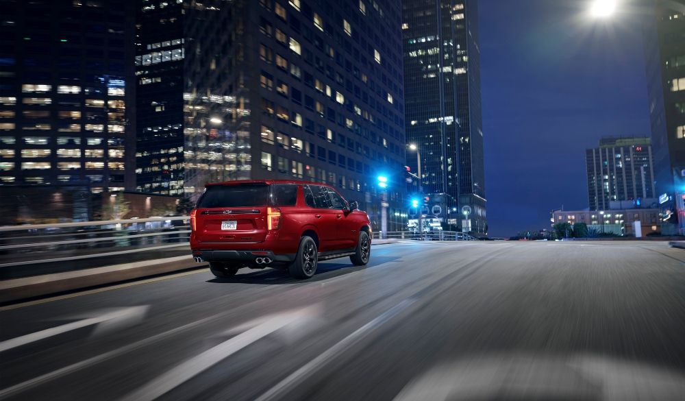 Red 2023 Chevrolet Tahoe RST PerformanceEdition rear 