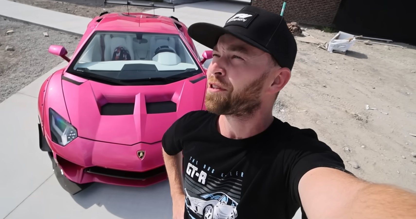TheStradman with his funky Lamborghini Aventador