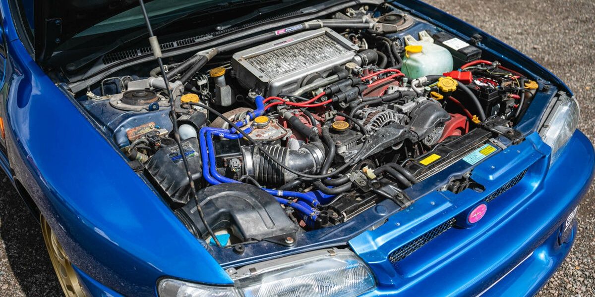 Subaru Impreza WRX STi 22B Engine Cropped