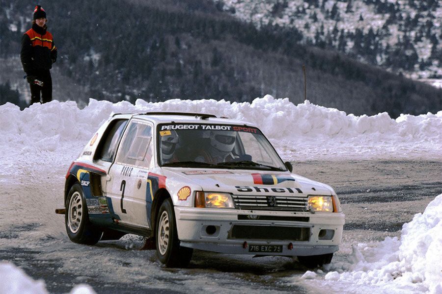 Peugeot 205 T16 Rally During 1985 Rally Monte Carlo