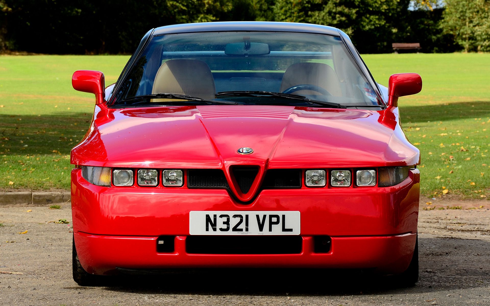 The Alfa Romeo SZ Sports Car front end.