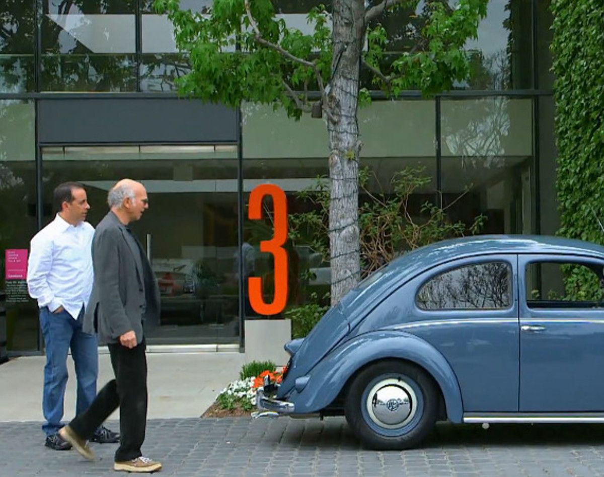 Jerry Seinfeld and a VW Bug