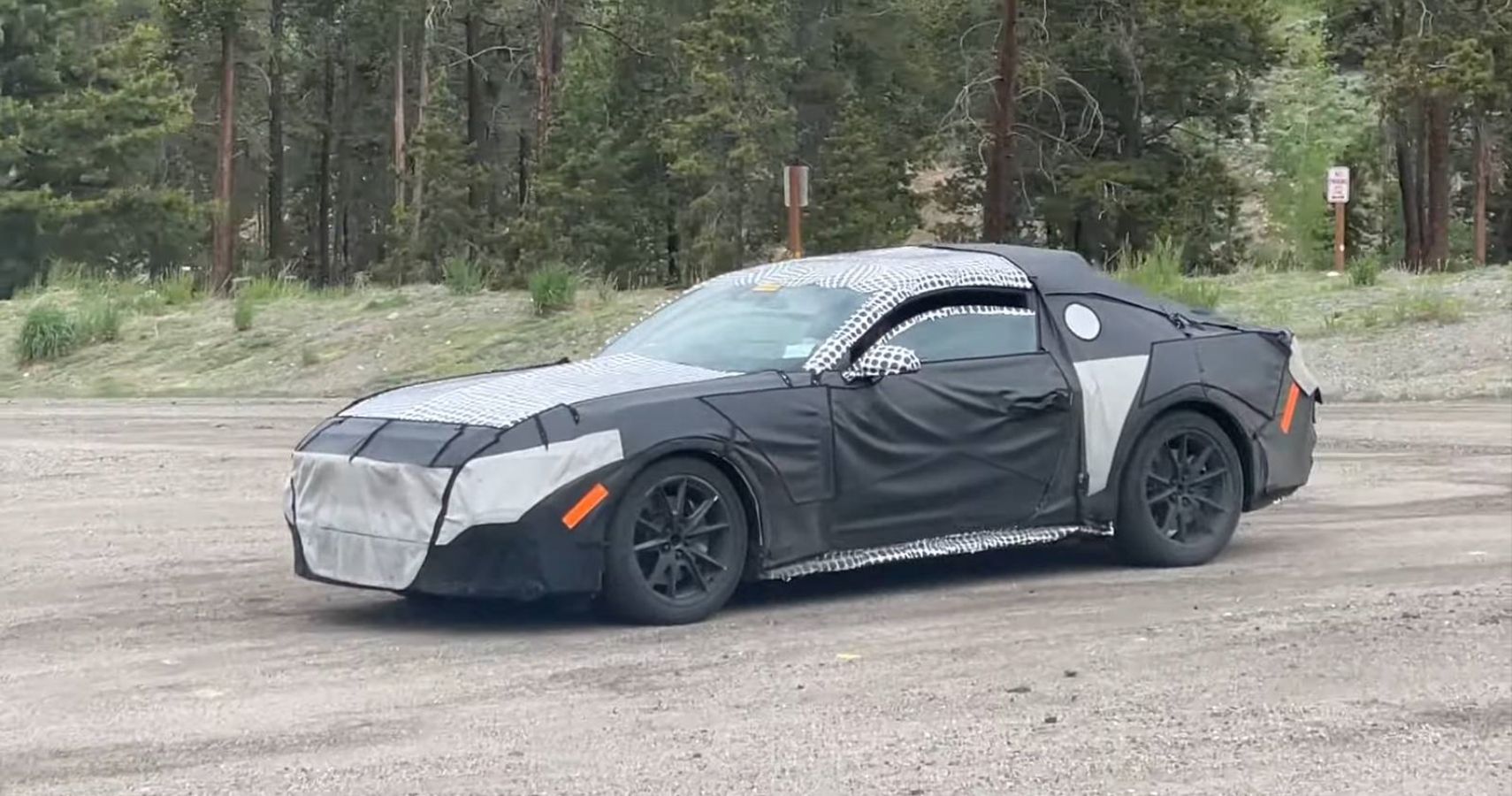 2024 S650 Ford Mustang Spy Shot Front Quarter View