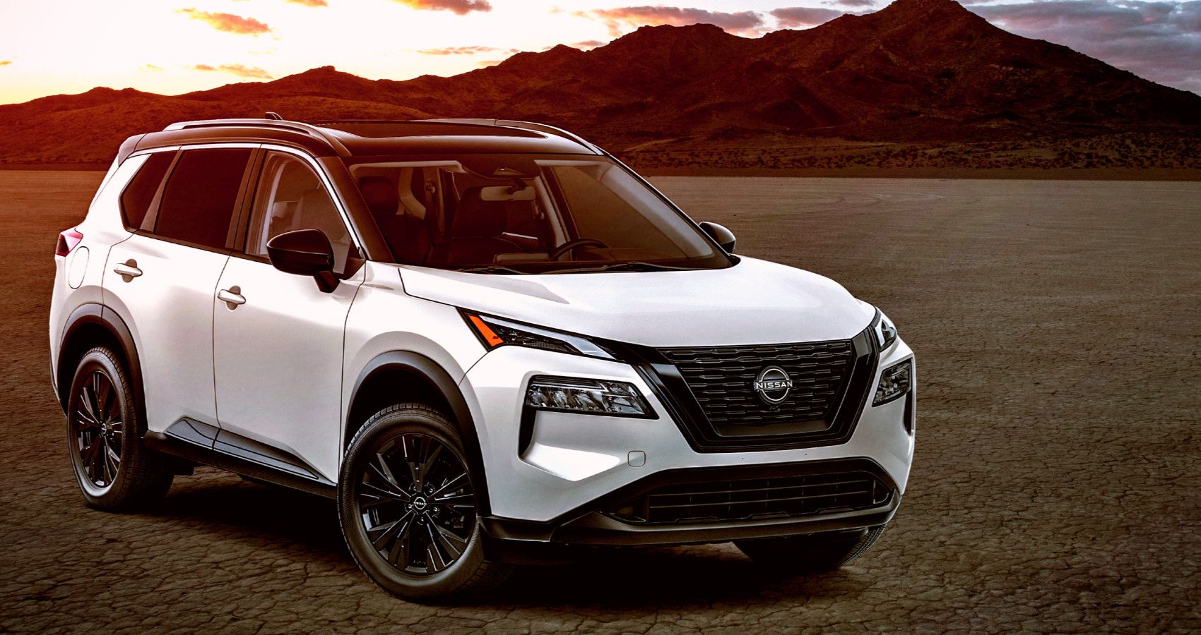 White Exterior Of 2023 Nissan Rogue