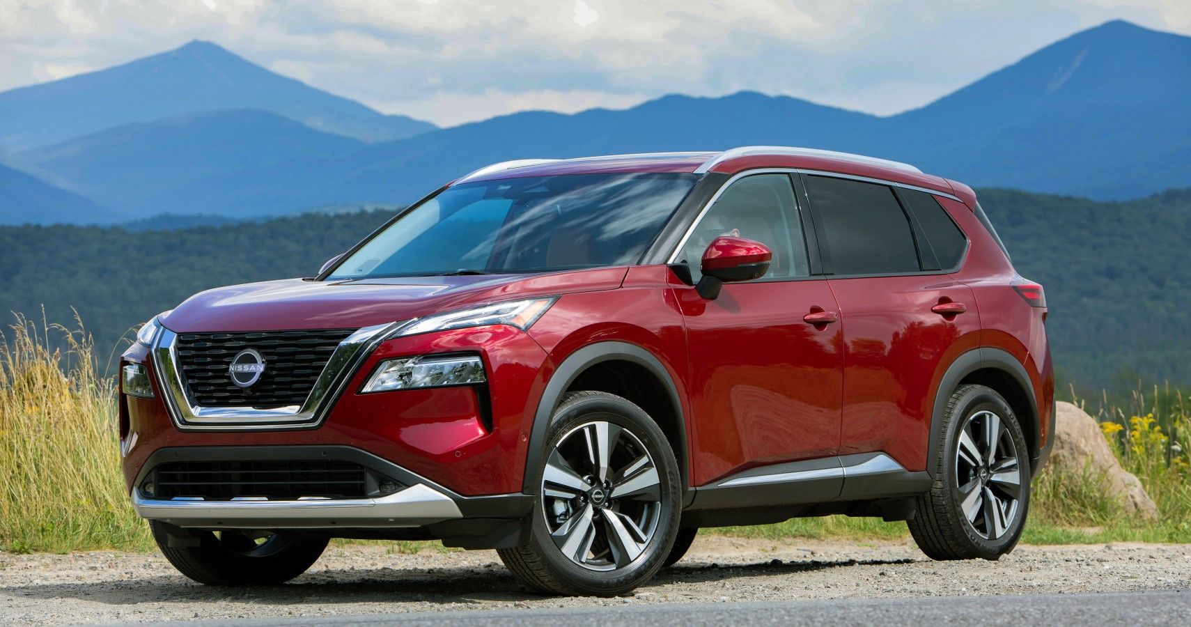 2023 Nissan Rogue in red