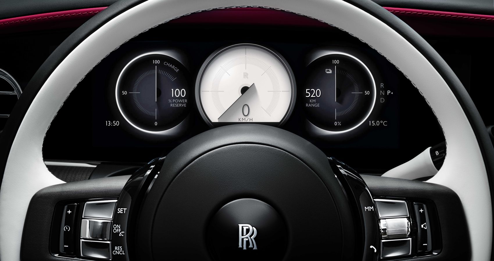 Instrument console of the 2024 Rolls-Royce Spectre