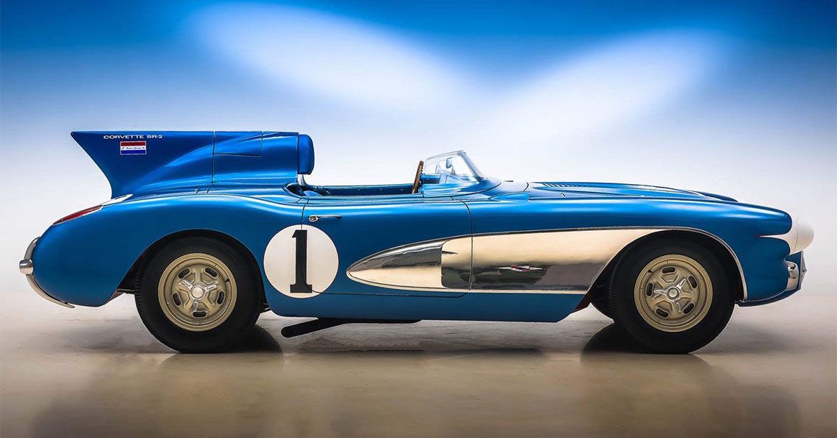 1956-Corvette-Racing-SR-2-(Blue)---Side-profie