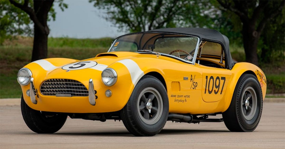 1965-Shelby-Factory-Stage-III-289-Cobra-Dragonsnake-(Yellow)---Front