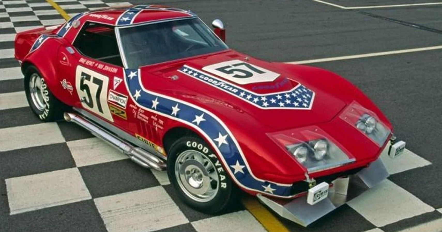 1969 Chevy Corvette Rebel Convertible Race Car front  