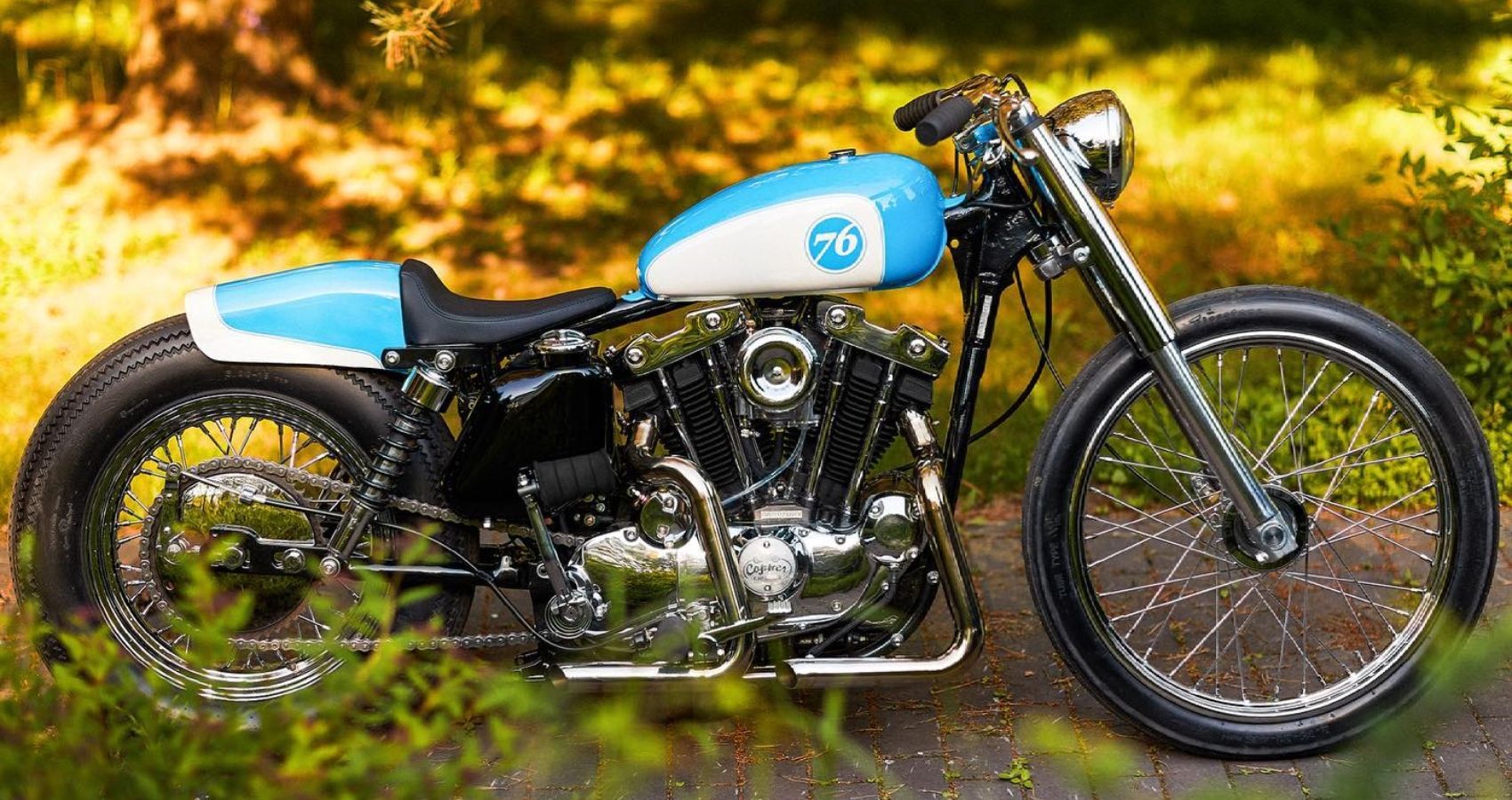 Check Out This 1976 Harley-Davidson Sportster Transformed Into A Classy  Retro Bobber