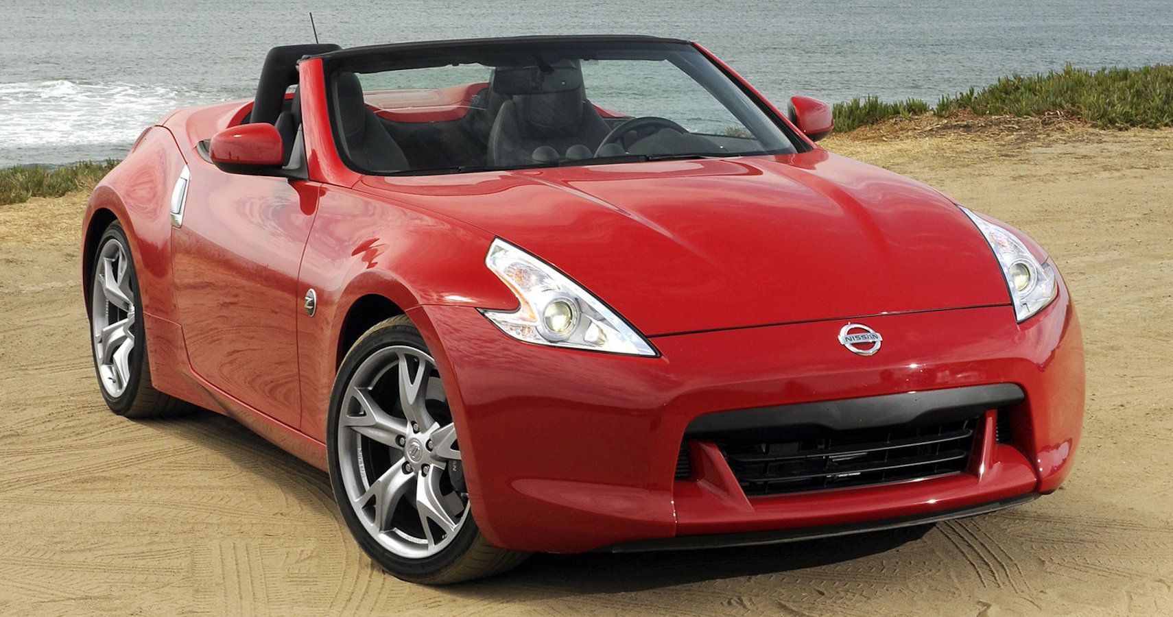 Red 2010 Nissan 370Z Roadster