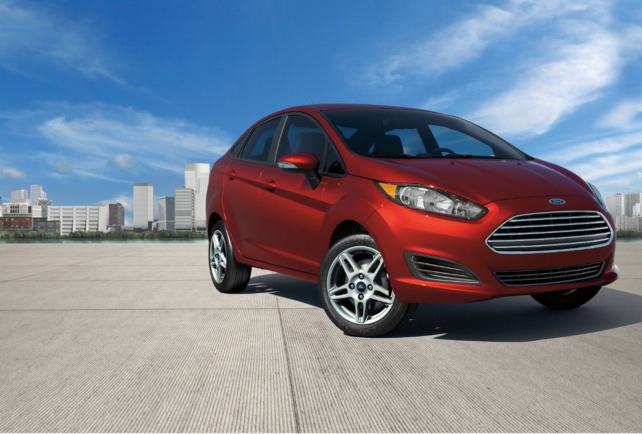 The 2019 Ford Fiesta SE on display. 
