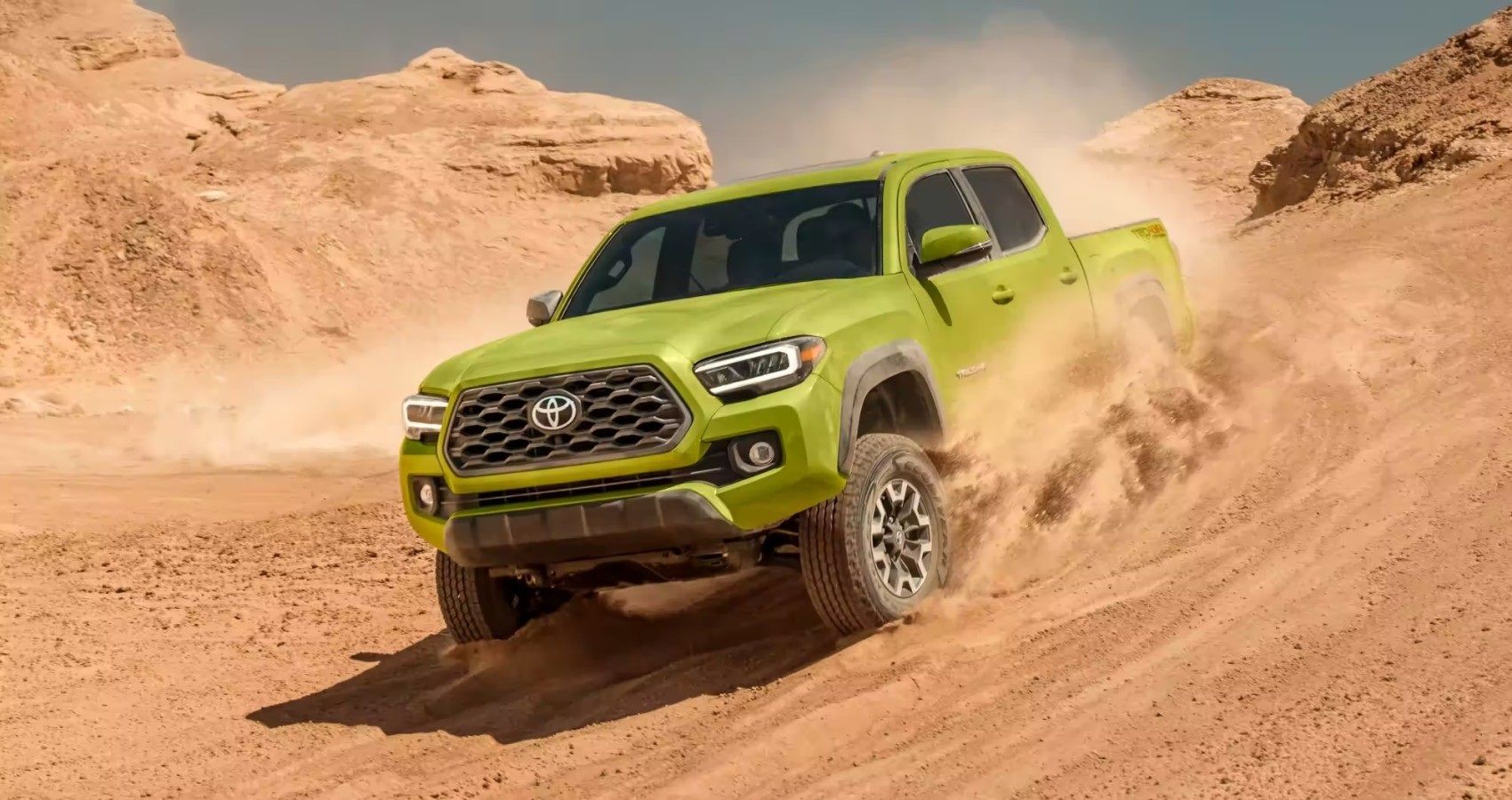 2023 Toyota Tacoma, front in desert