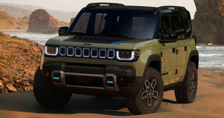 Green 2024 Jeep Recon offroad