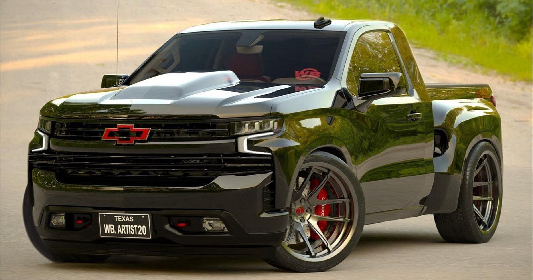 Check Out This Chevrolet Silverado 632 Stepside SS Set Of Renderings