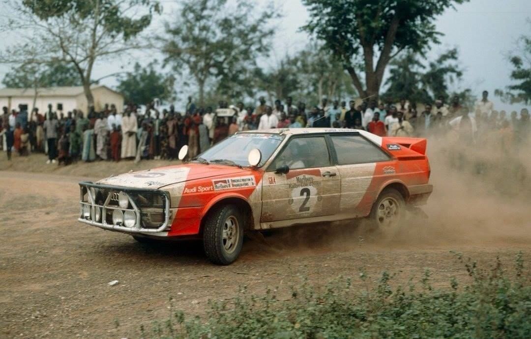 Michele Mouton In Her Quattro During 1982 Rallye Côte d'Ivoire