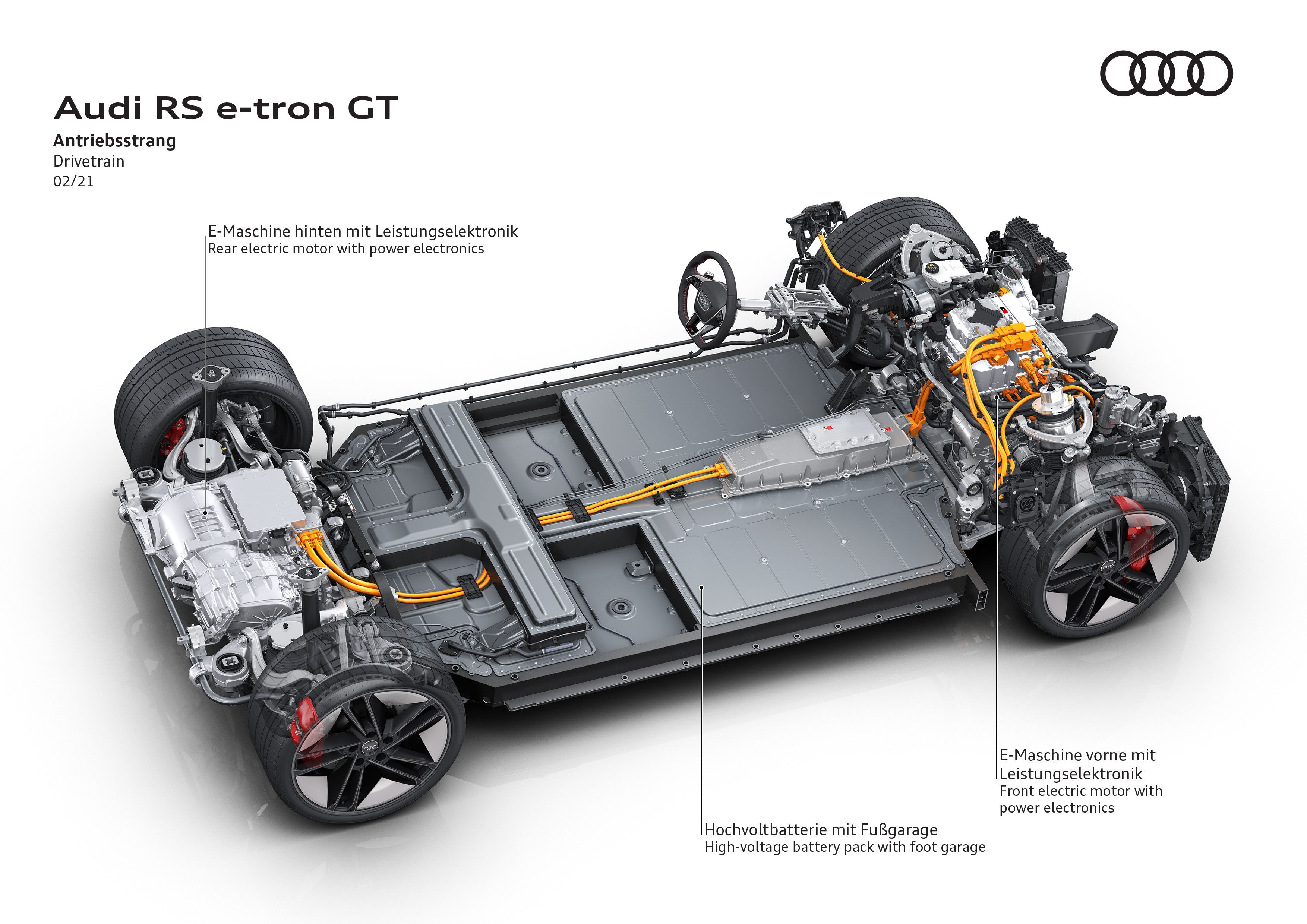 A look into the Audi e-tron GT's drivetrain. 