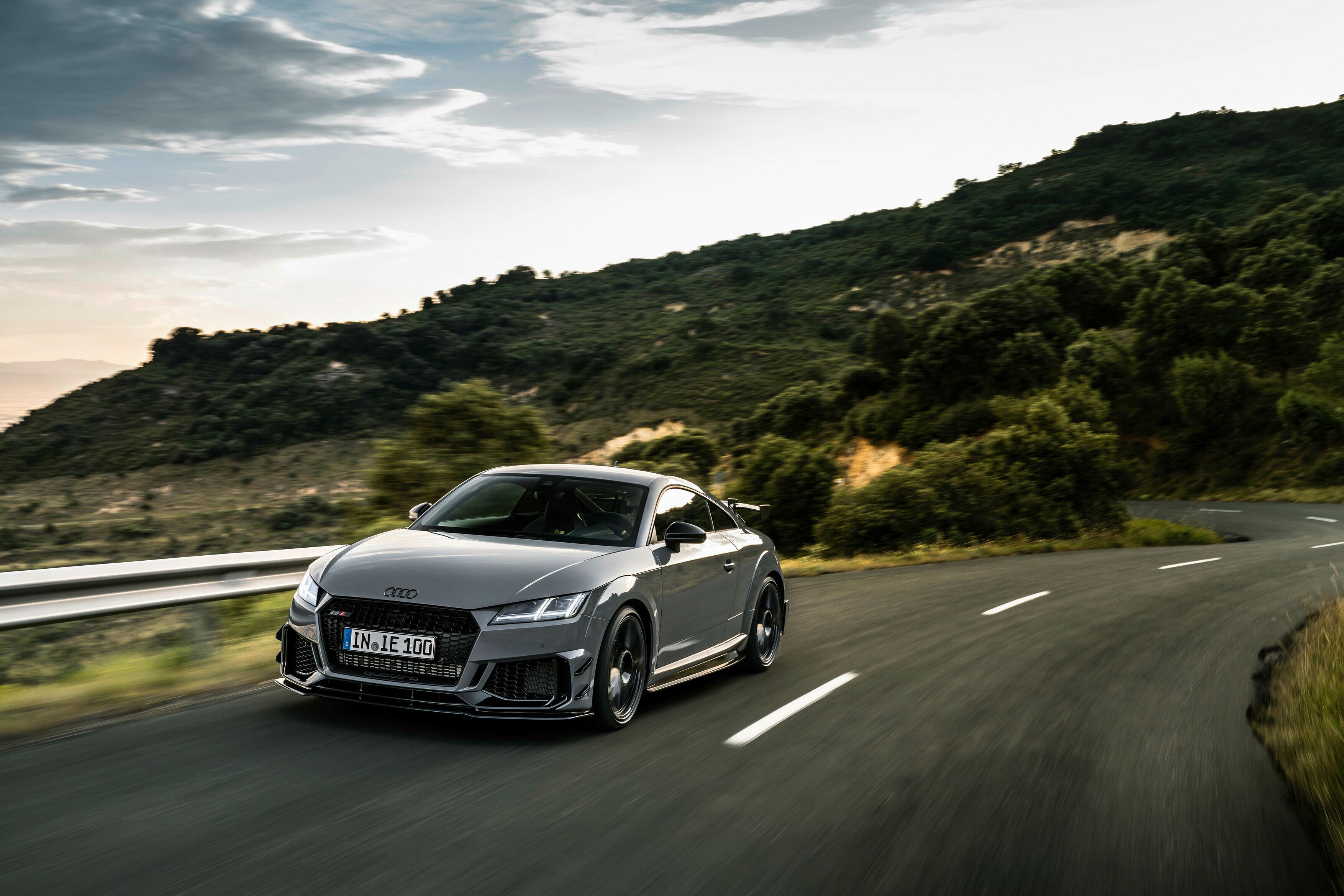 Audi TT RS Iconic Edition Front Quarter View Driving