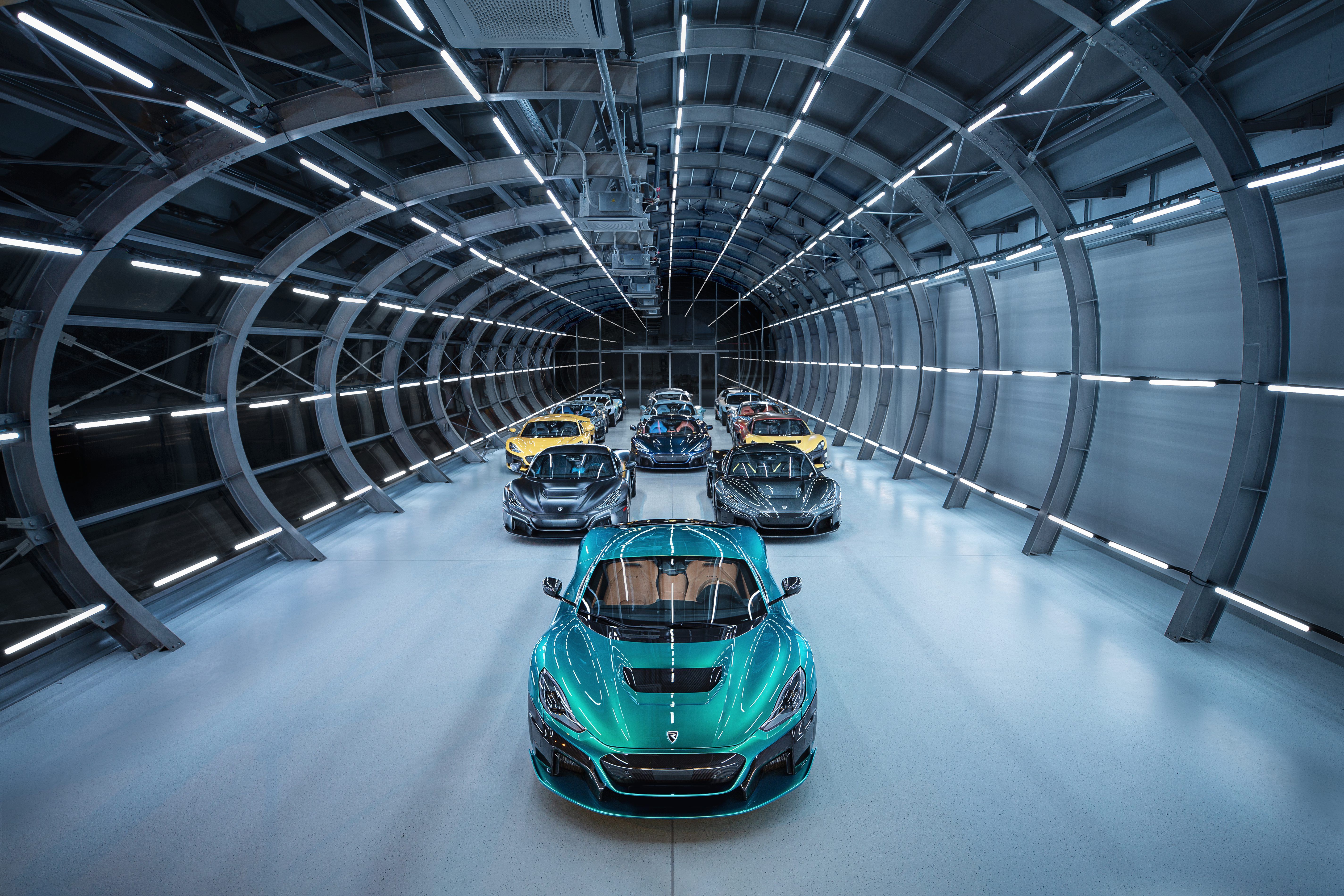 Rimac Lineup In Their Wind Tunnel