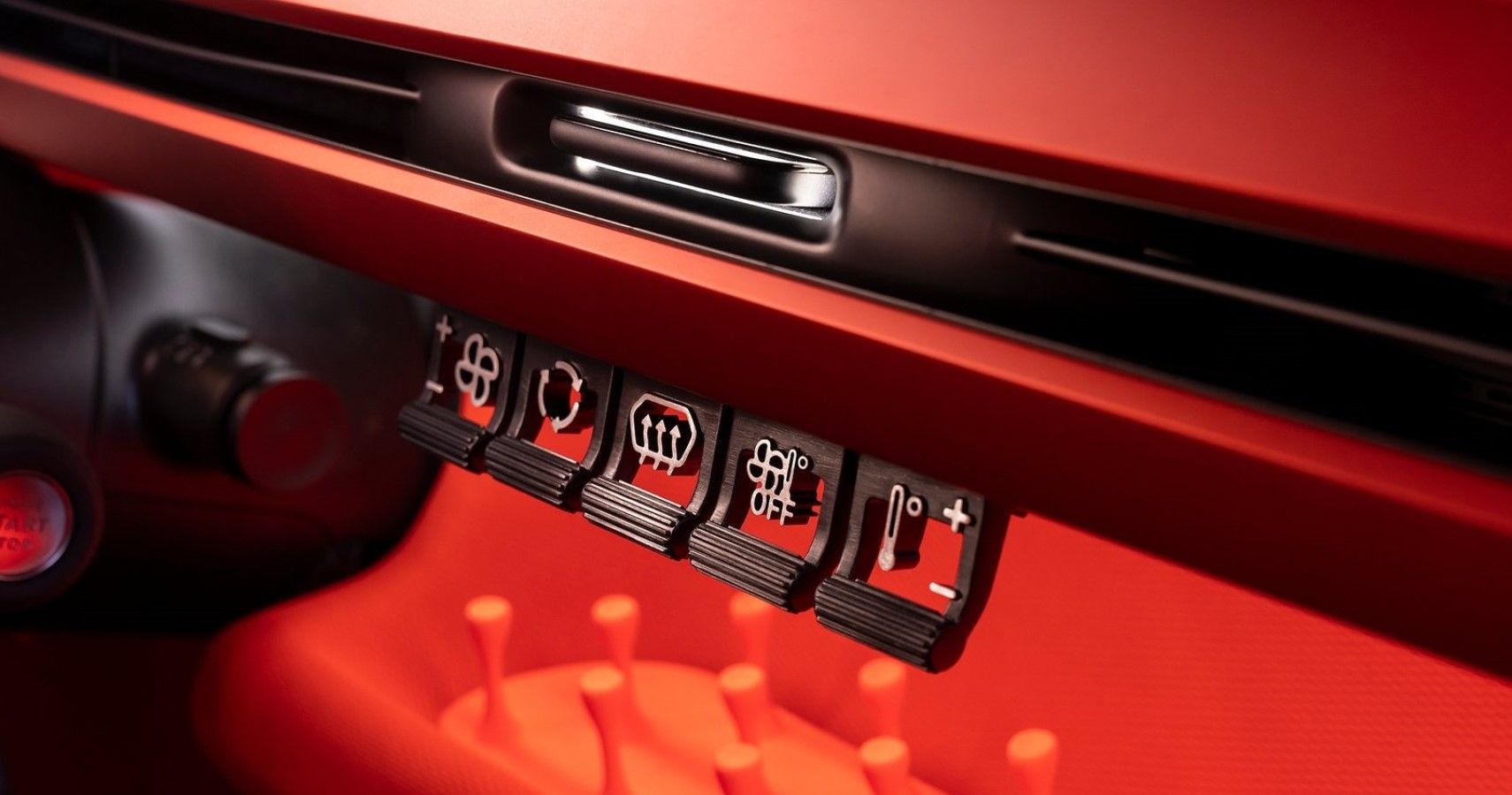 Citroën Oli Concept dashboard switches close-up view