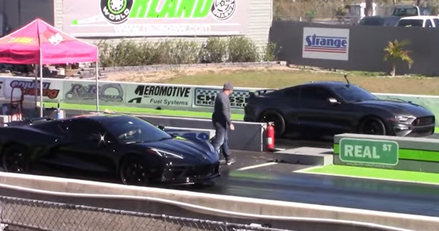 This C8 Chevrolet Corvette Brings The Heat To Beat A Ford Mustang Gt To