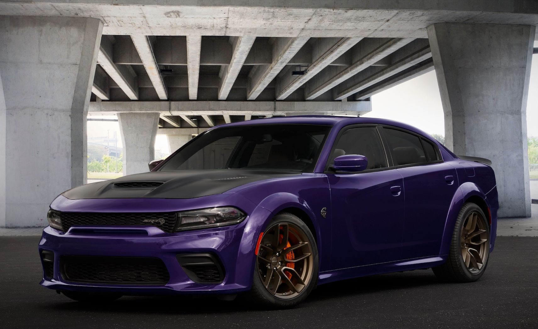 Purple Charger Sedan