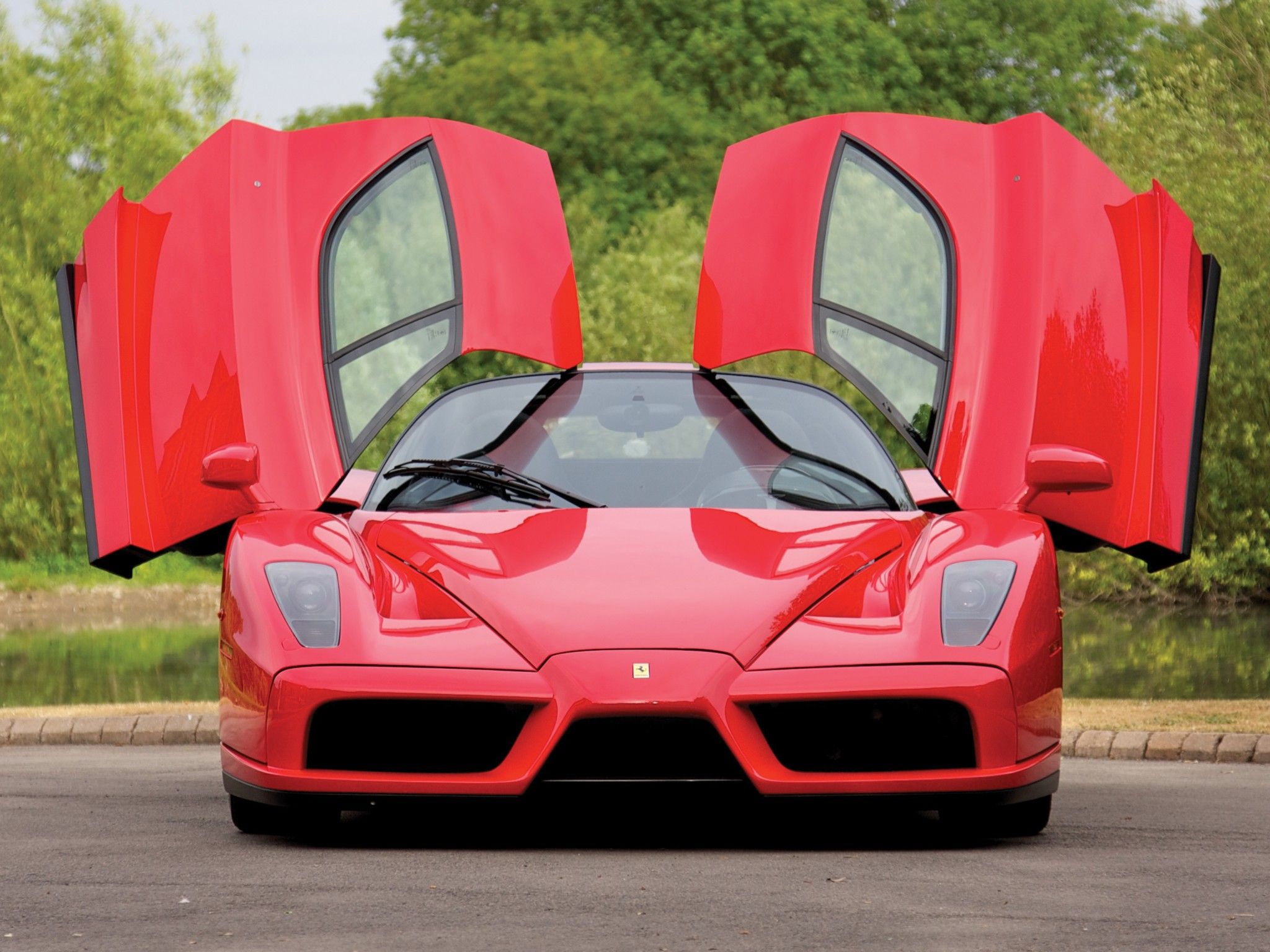 Ferrari Enzo Doors Open Red Front View