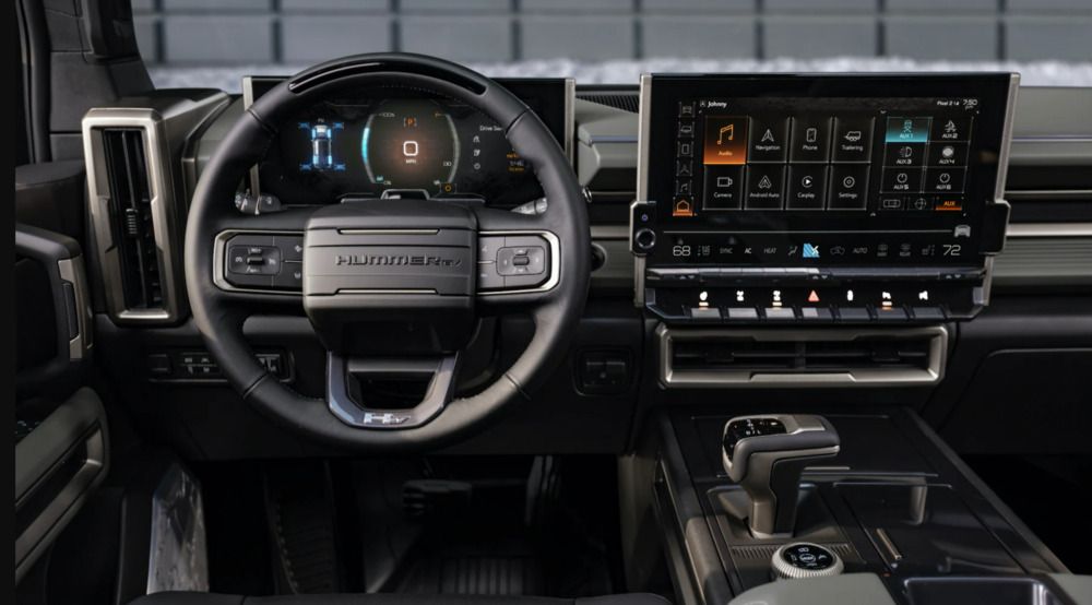 GMC Hummer EV Front Interior Dashboard