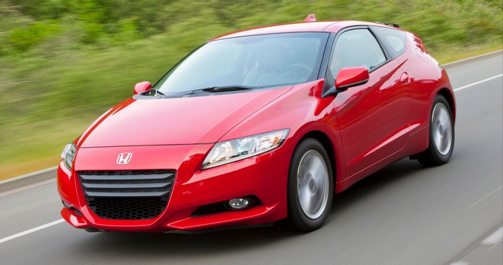 Honda CR-Z 2012 In Red Front Quarter View