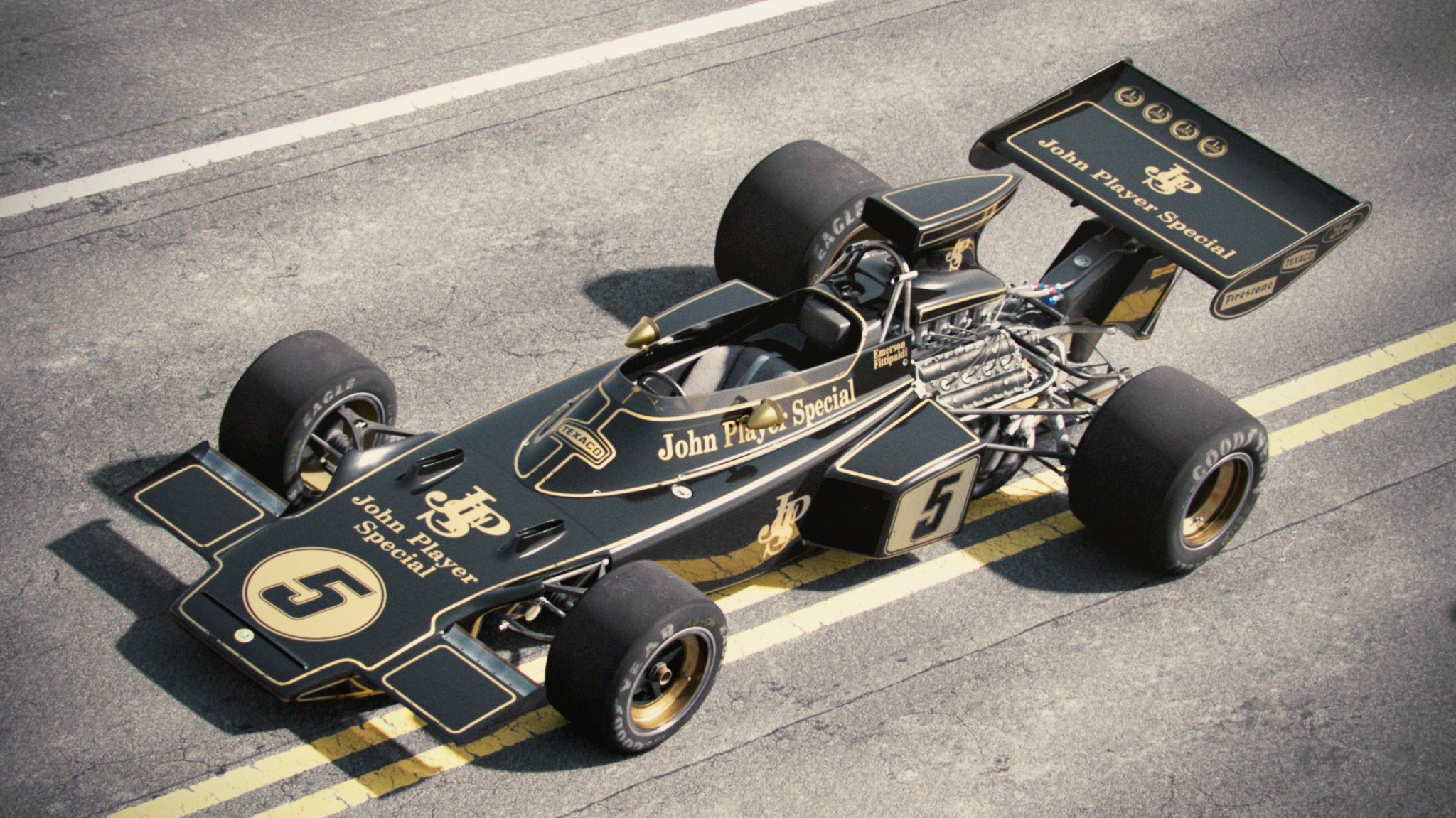 Black Lotus 72 on the track