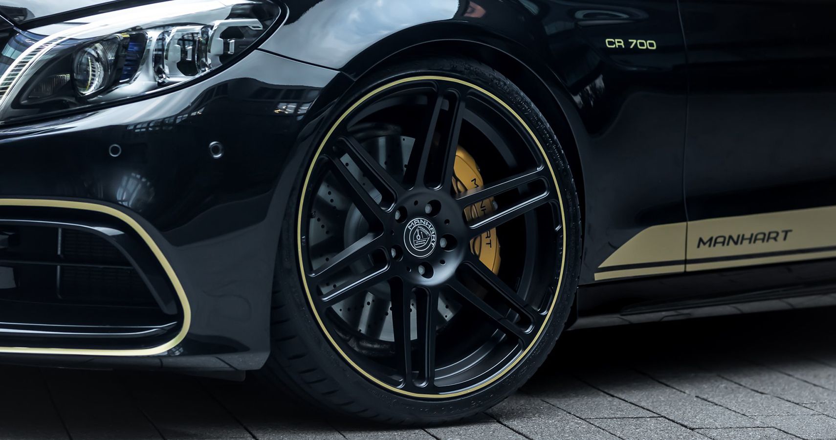 black gold MANHART CR 700 Last Edition wheels 