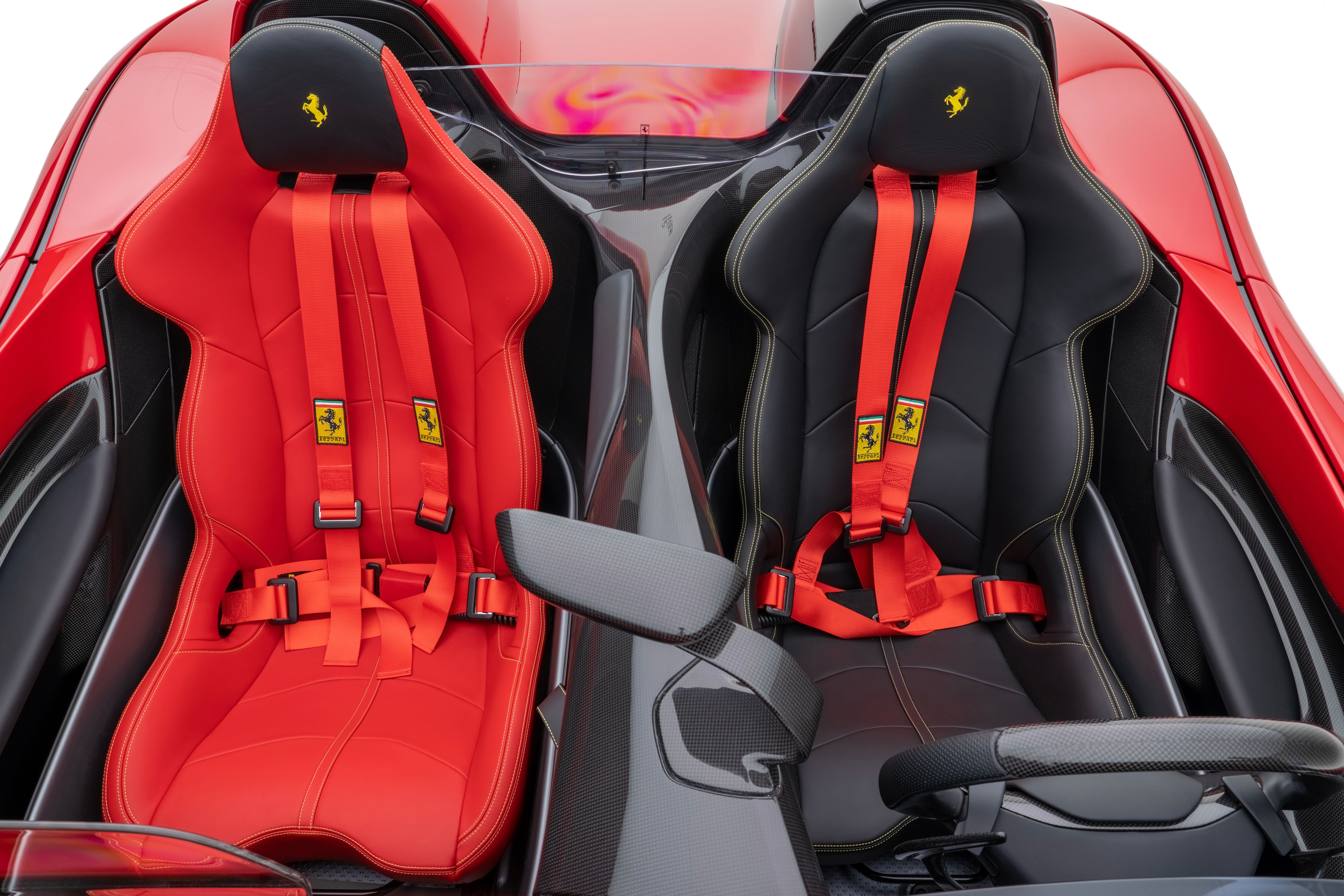 2022 Red Mansory Ferrari Monza SP2 Racing Seats