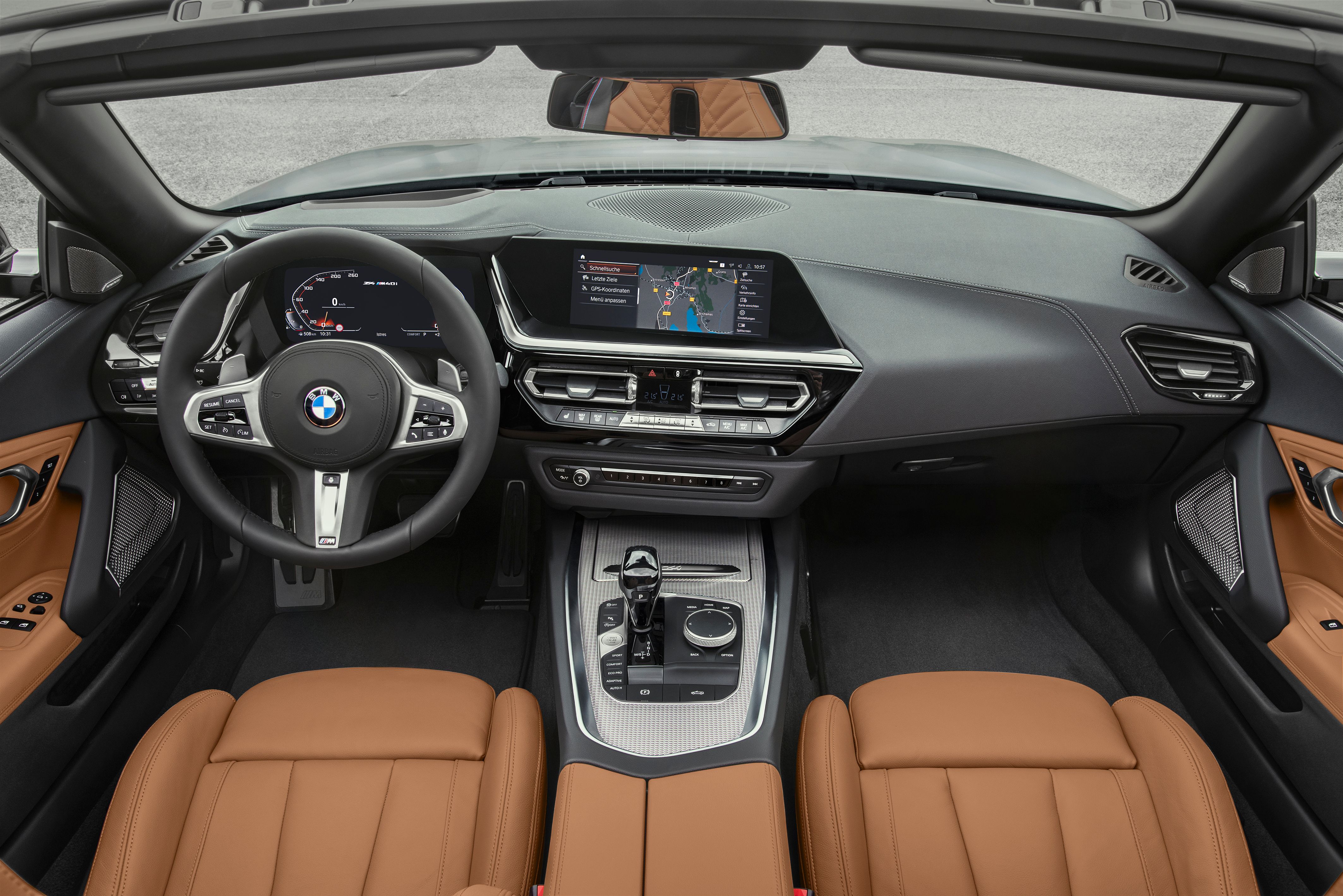 2020 Silver BMW Z4 Dashboard View