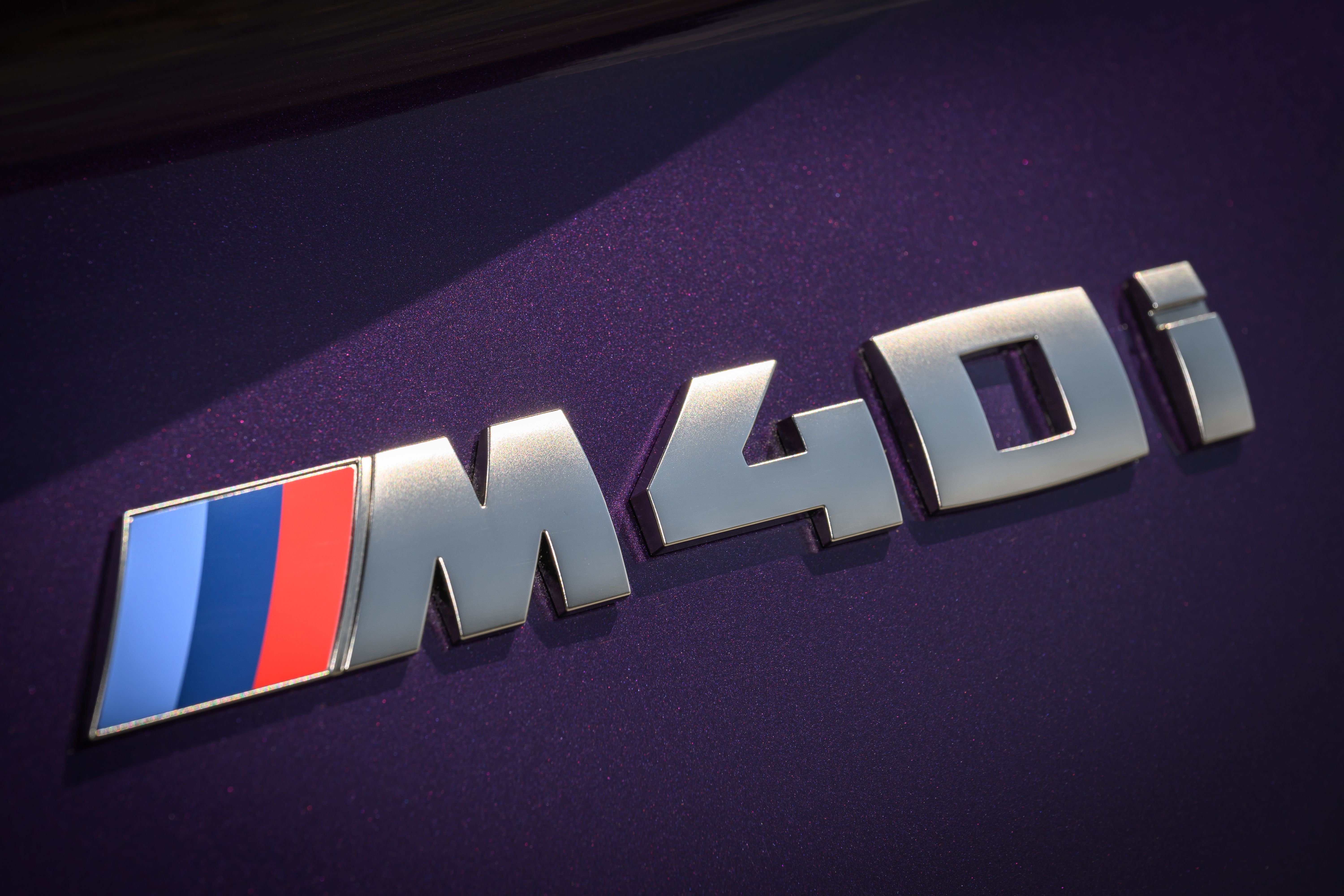 2023 Purple BMW Z4 M40i Badge