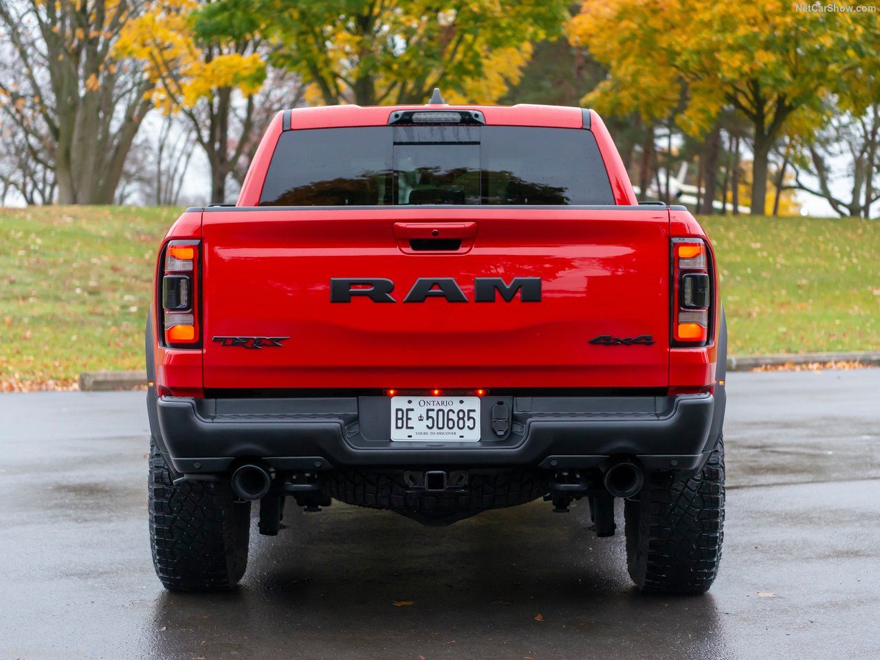 Red Ram 1500 TRX Parked Outside