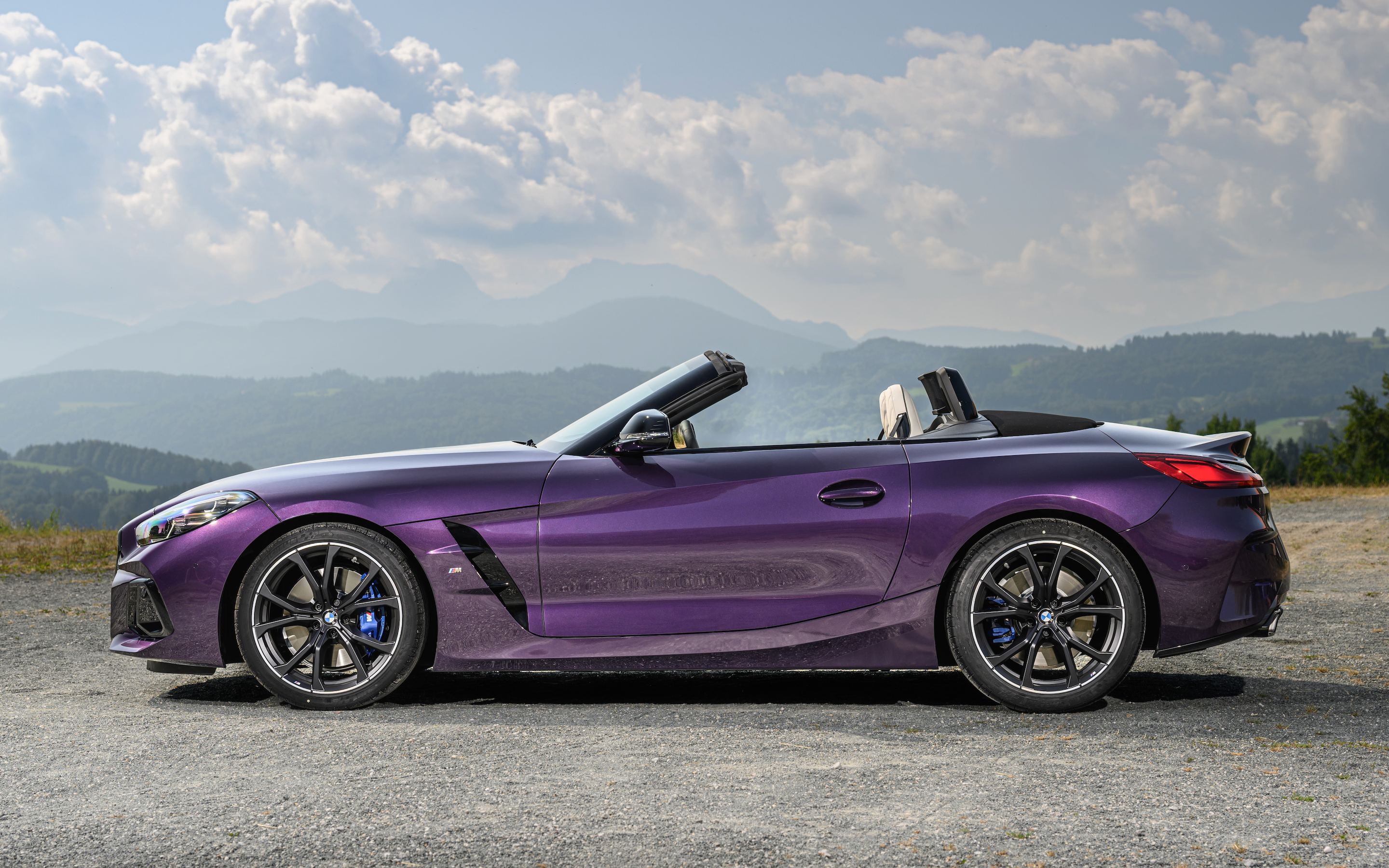 2023 Purple BMW Z4 Sleek Side Profile