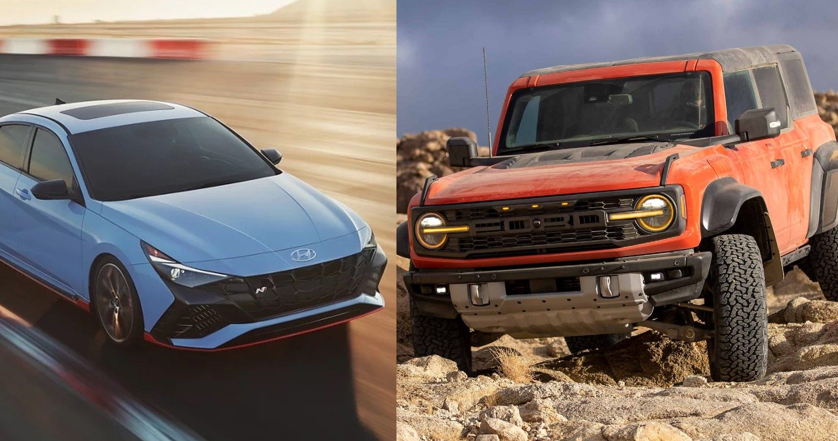 2022 Elantra N And 2022 Ford Bronco Raptor