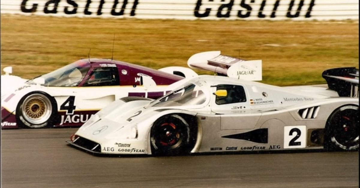 Seen Through Glass YouTube Channel 1989 Jaguar XJR11 vs Mercedes C11 endurance race car