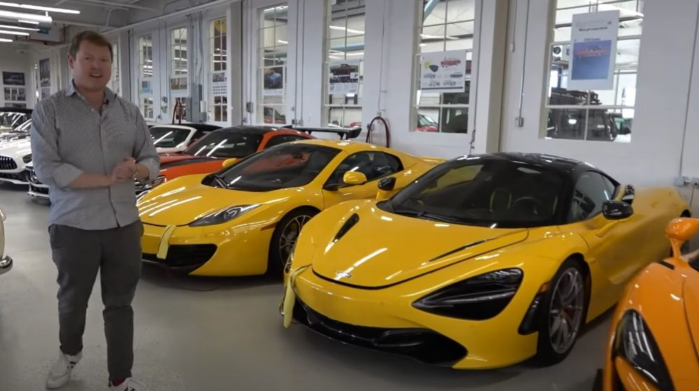 Shmee with the McLarens in the Audrain Collection
