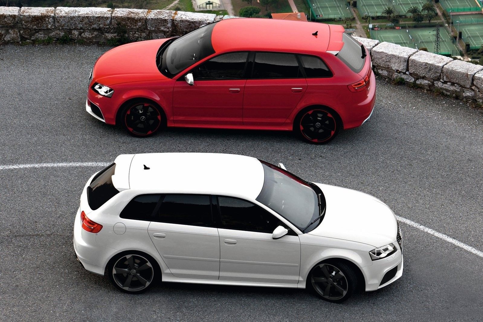 Two Audi RS3s