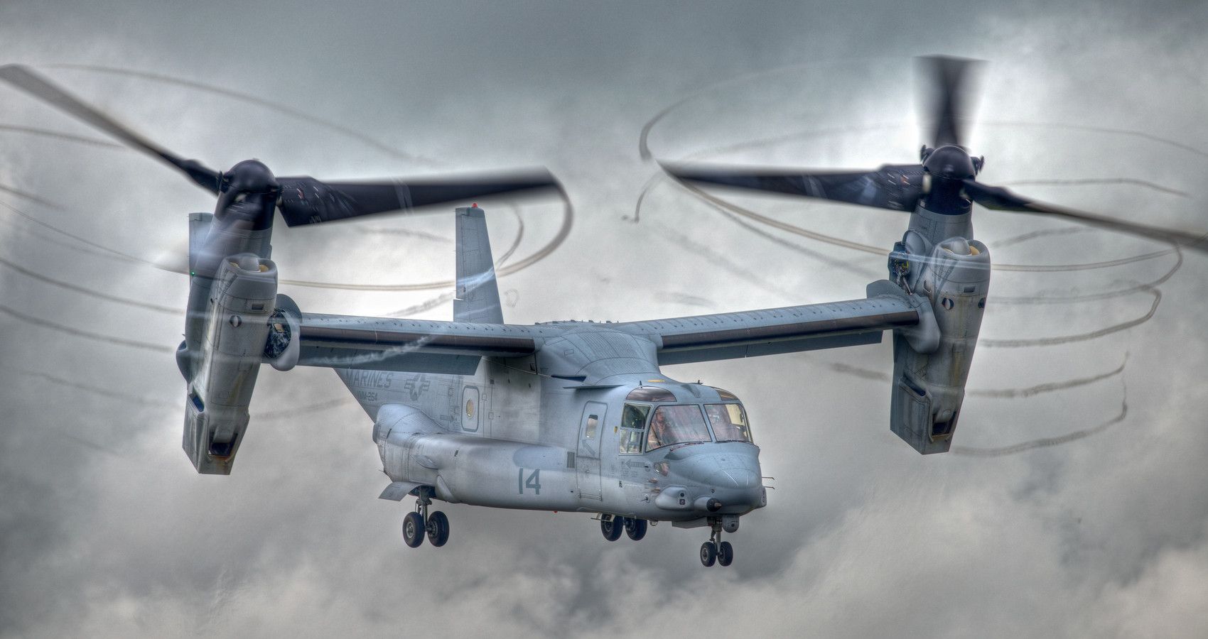 V22 Osprey - Vertical flight