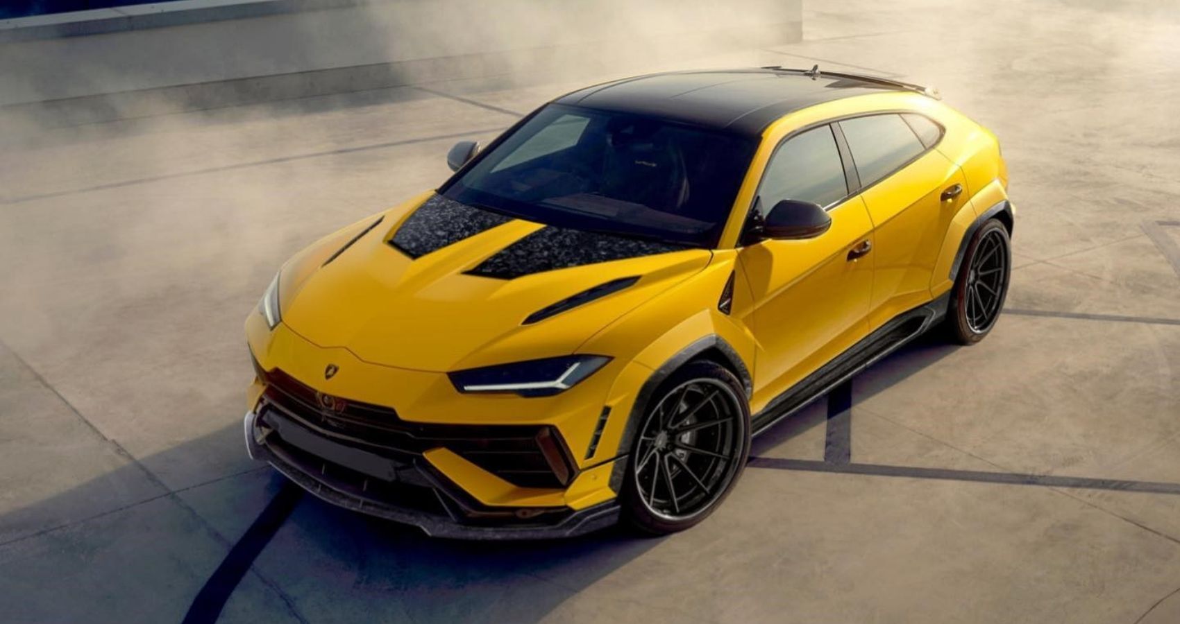 Front three-quarter look of the Urus Vision 2.0 kit for the Lamborghini Urus by 1016 Industries