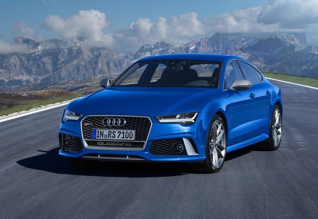 Blue 2016 Audi RS7 Sportback Performance On The Road