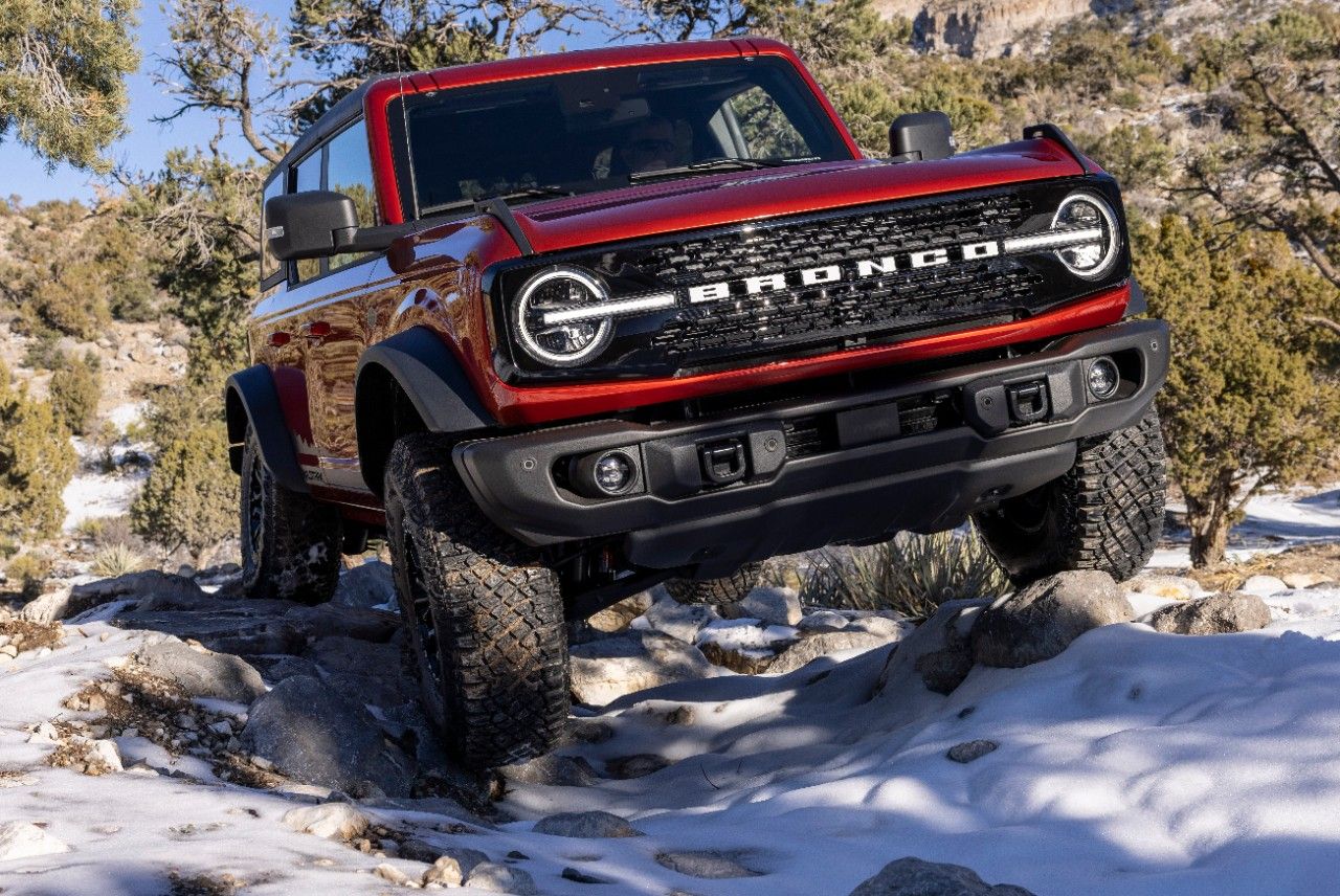 The 2022 Ford Bronco Wildtrak with the Sasquatch package.