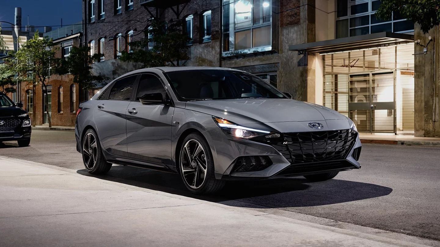 2022-elantra Limited parked on street