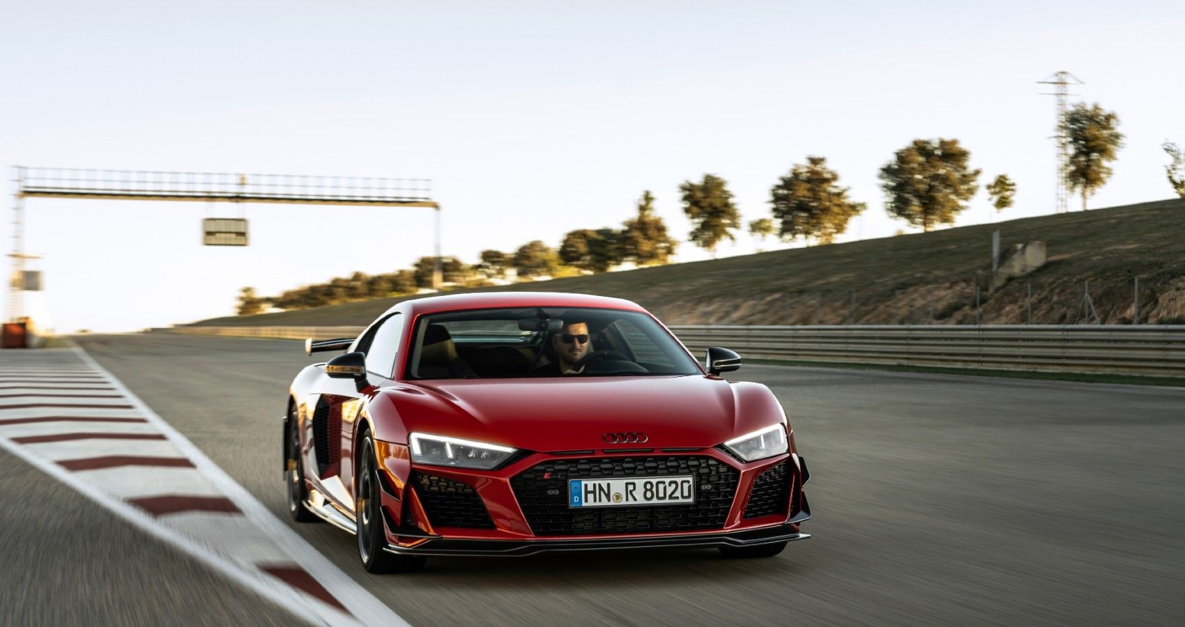 Red 2023 Audi R8 GT