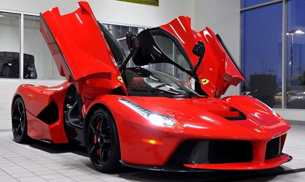 Robert Herjavec's red Ferrari LaFerrari