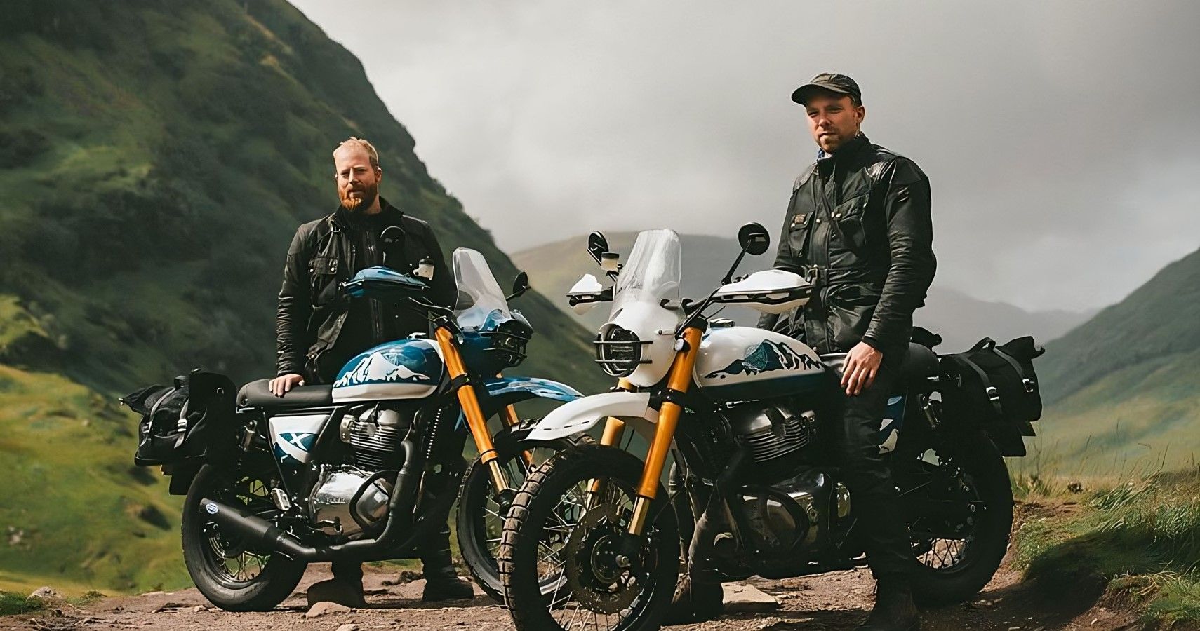 Custom Royal Enfield INT650-based Scramblers are Bikerbnb's personal runabouts