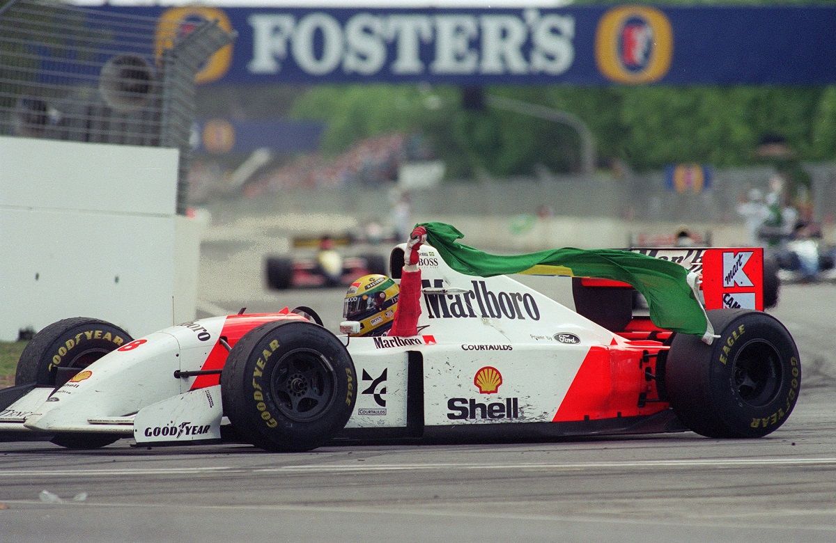 Ayrton Senna in McLaren F1