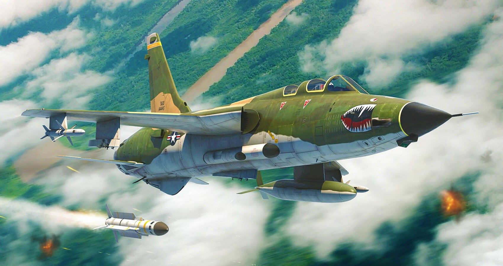 F-105 Thunderchieft - in flight